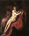 Caravaggio St. John the Baptist 2 painting